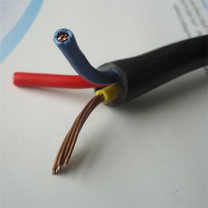 0,6 / 1kv 3 X 6mm2 LV Cablu de alimentare izolate cu PVC izolate Cu solid / conductor