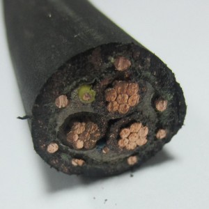 Cablu blindat concentric negru 16mm 3 Nucleu 6/3 AWG cu izolație PVC sau XLPE